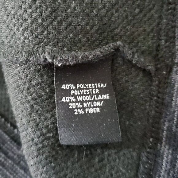 Kuhl Wool Blend Knit Hoodie Sweater S Long Sleeve Pullover V Neck Marled Gray - Picture 6 of 7